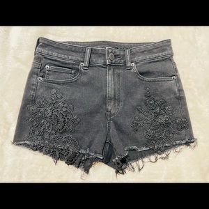 American eagle shortie shorts/black/size 4